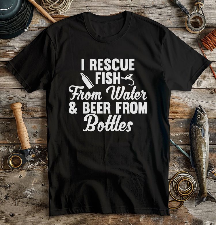 Rescue Fish & Beer 3 T-shirt image 1
