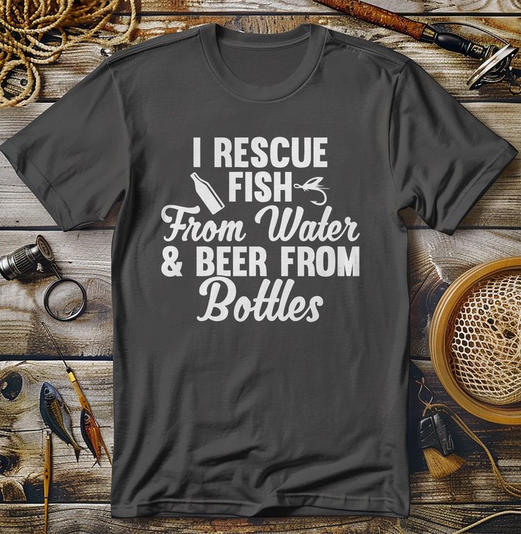 Rescue Fish & Beer 3 T-shirt image 2