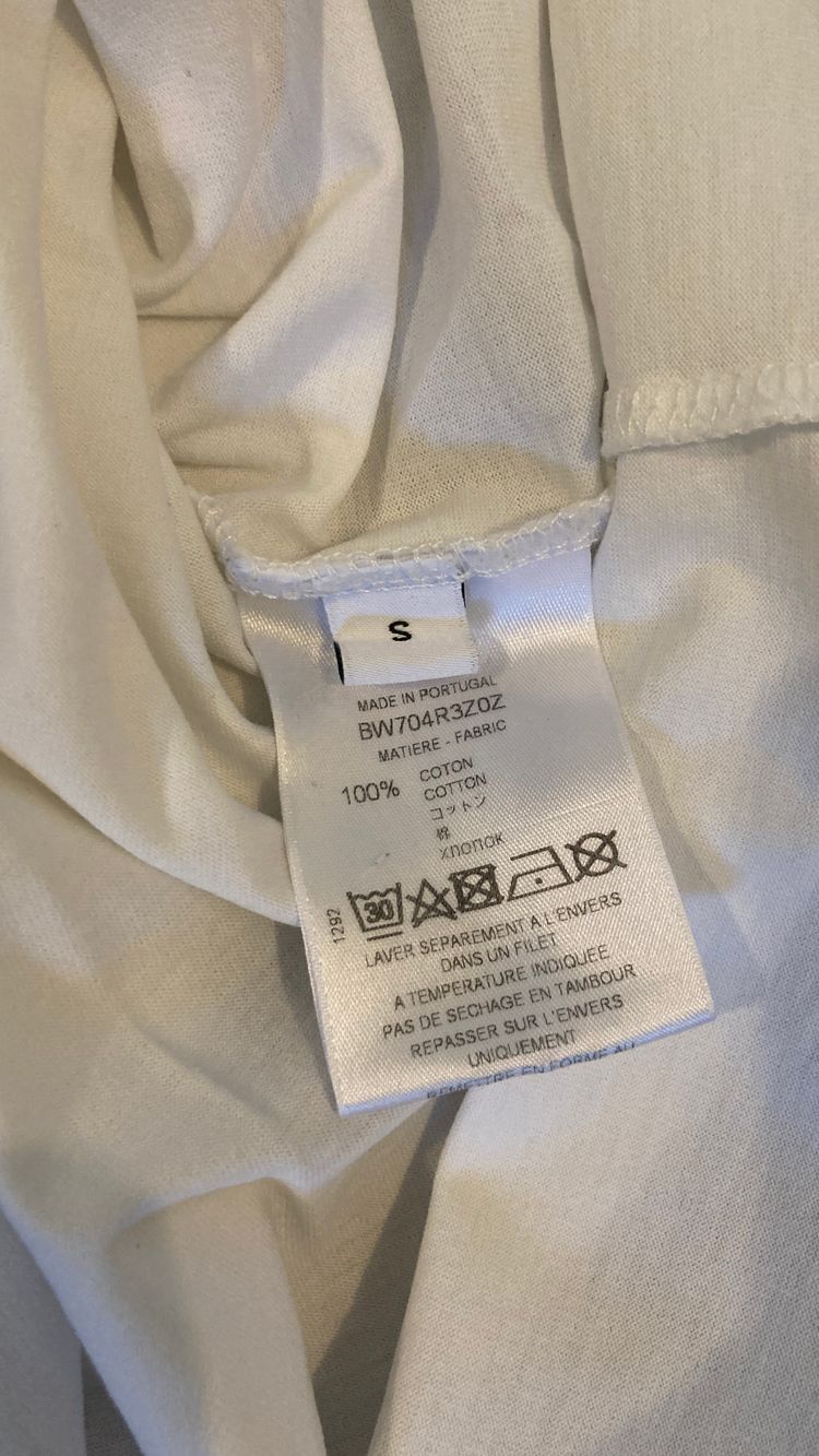 Givenchy Paris White Graphic T-Shirt Size S 100% Cotton Made in Portugal image 5