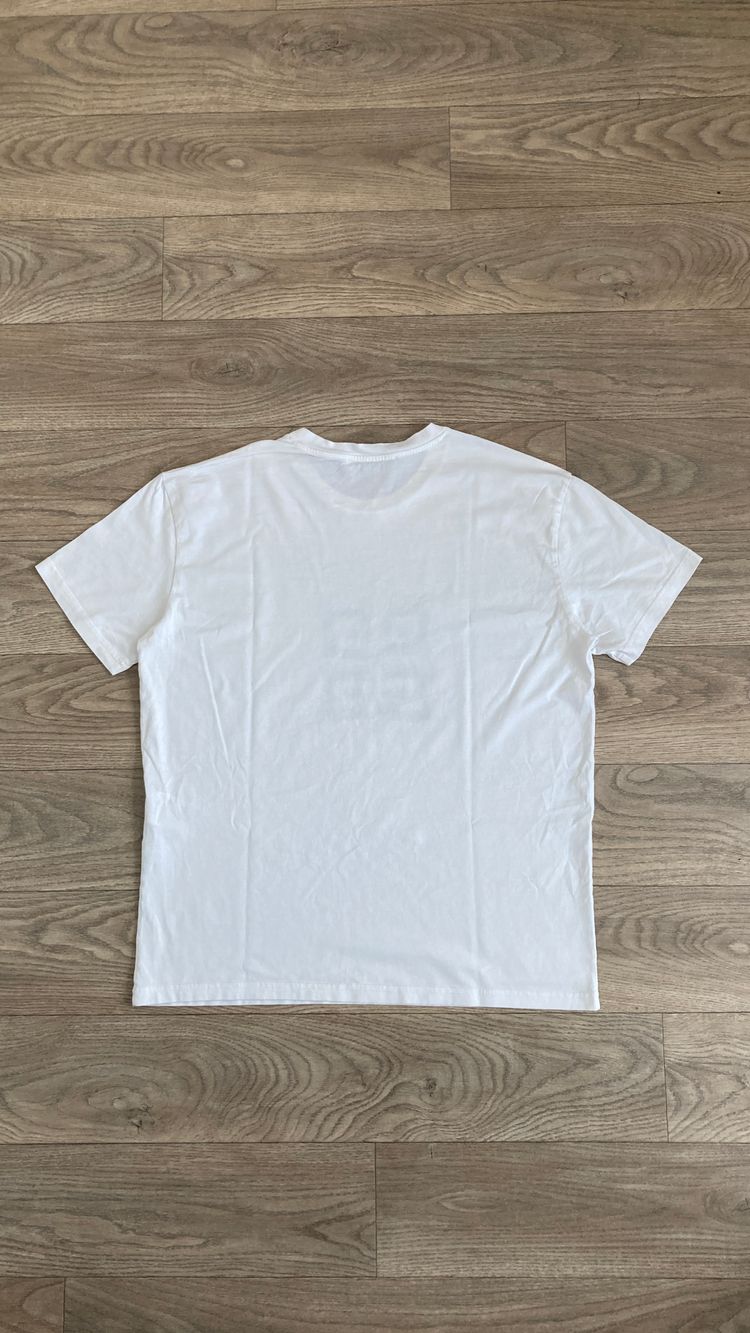 Givenchy Paris White Graphic T-Shirt Size S 100% Cotton Made in Portugal image 2