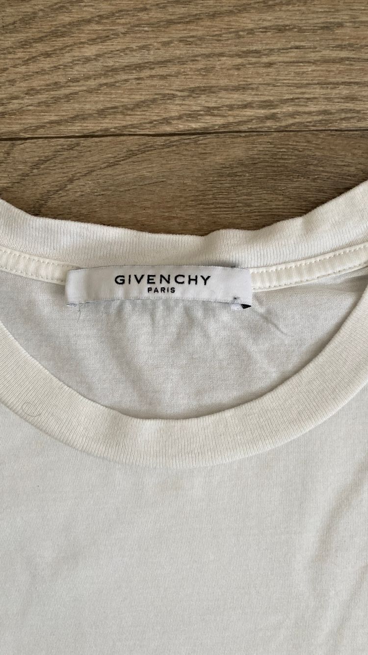 Givenchy Paris White Graphic T-Shirt Size S 100% Cotton Made in Portugal image 4