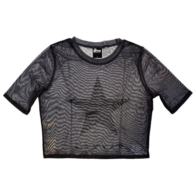 David Bowie Blackstar Mesh Crop Top image 1