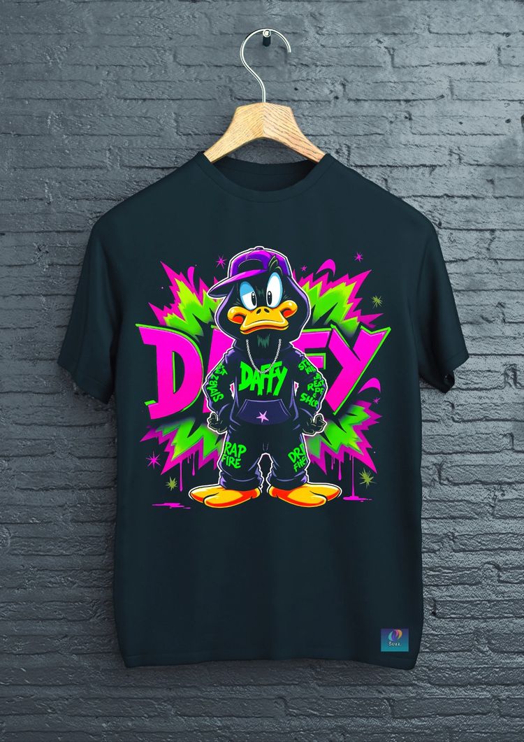 Other Black Graphic T-Shirt With Daffy Duck Design product image