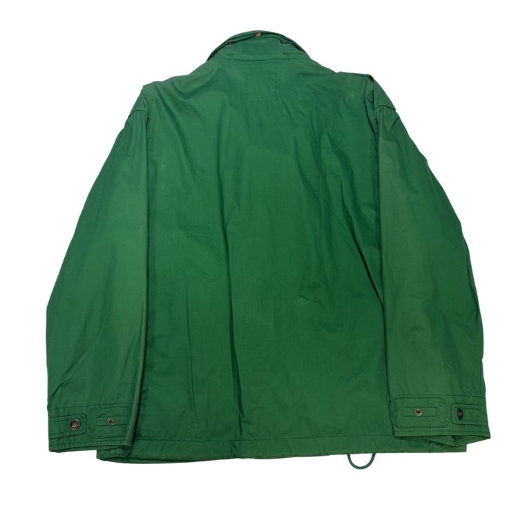 Boneville 1992 Cotton Boating Jacket With Tuck Away Hood Green Jacket image 6
