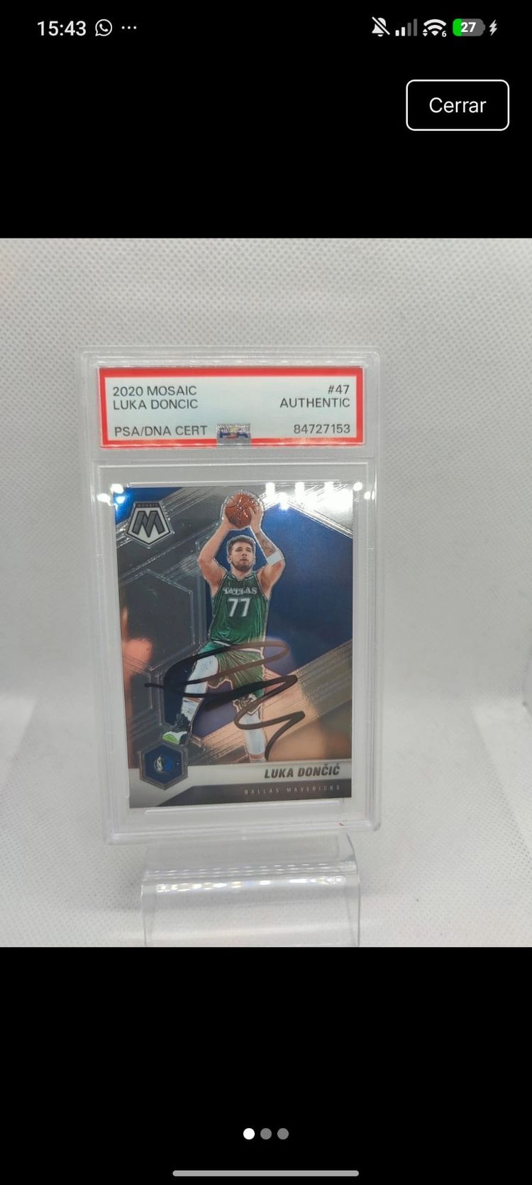 Panini Luka Dončić Auto On Card product image