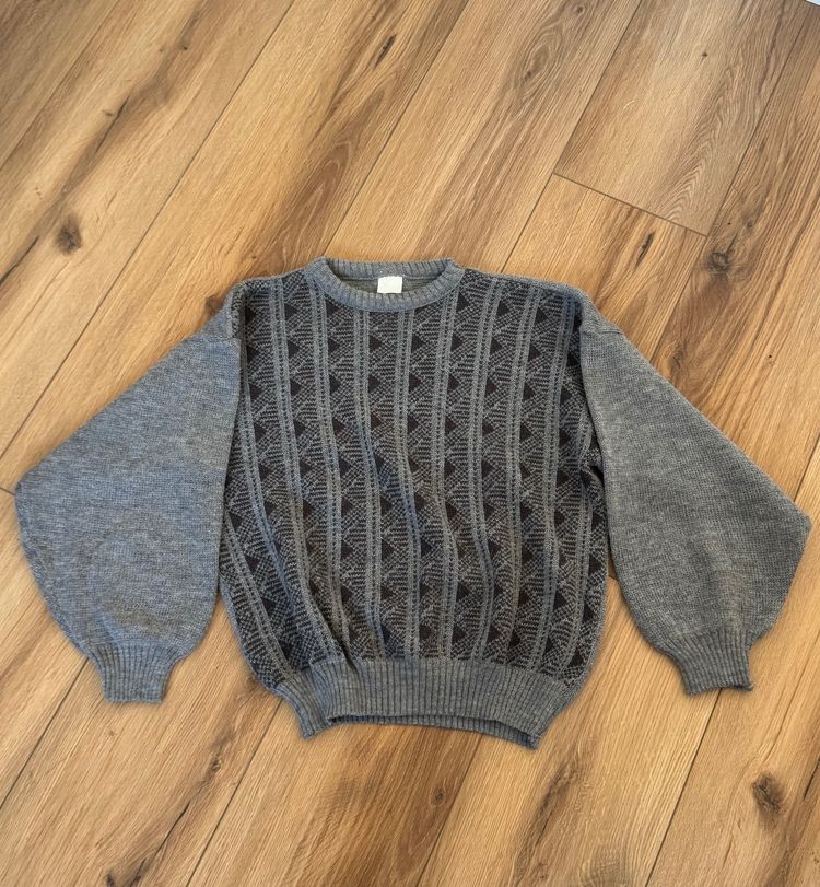 Grey Patterned Sweater