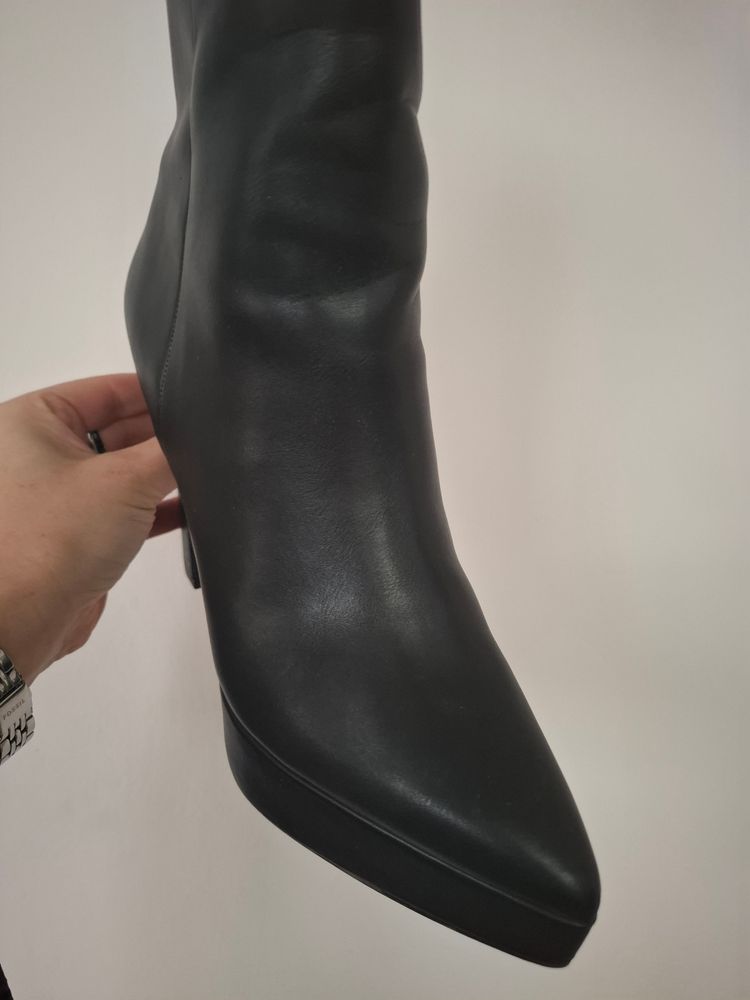 Black High-Heeled Ankle Boots Even&Odd  3