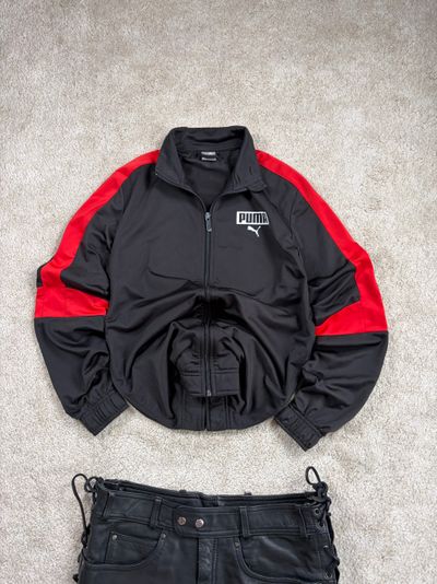 Puma Black And Red Track Jacket