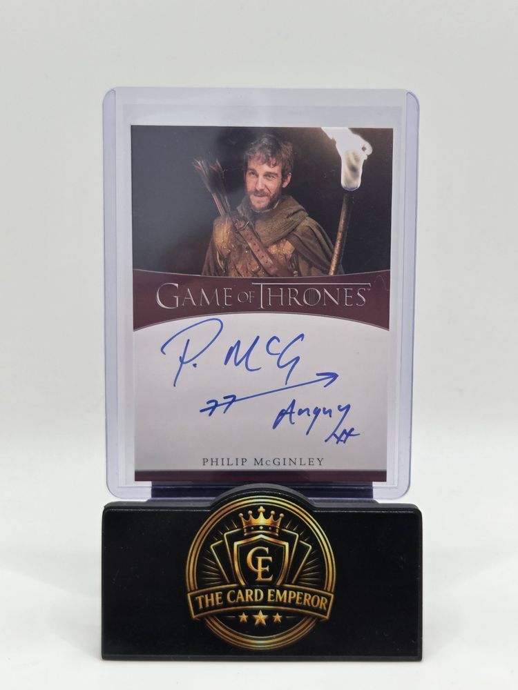 Philip McGinley as Anguy Inscription Autographed Card Game of Thrones 2022 image 1