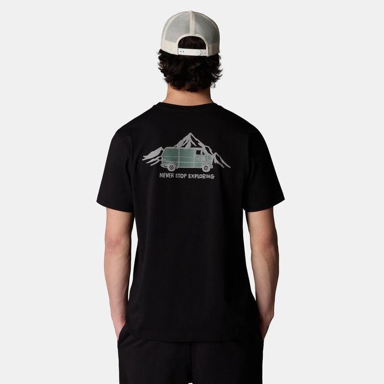 North Face Never Step exploring Black Graphic T-Shirt