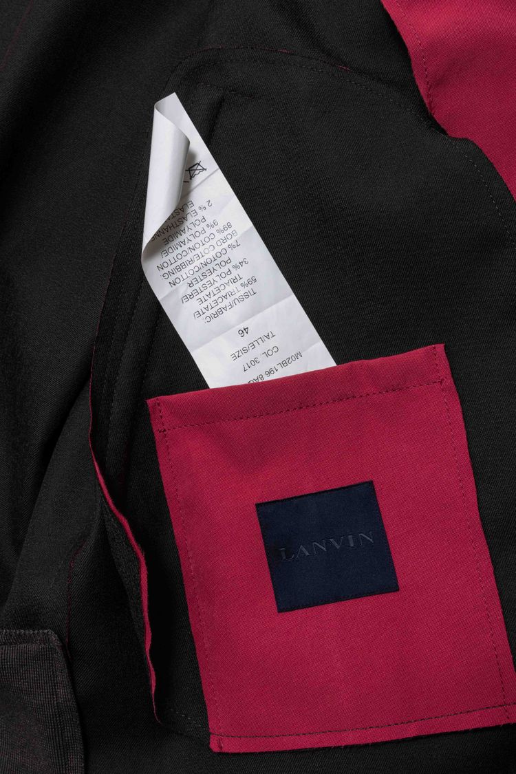 Lanvin Paris Technical Triacetate Bomber Harrington Jacket image 3