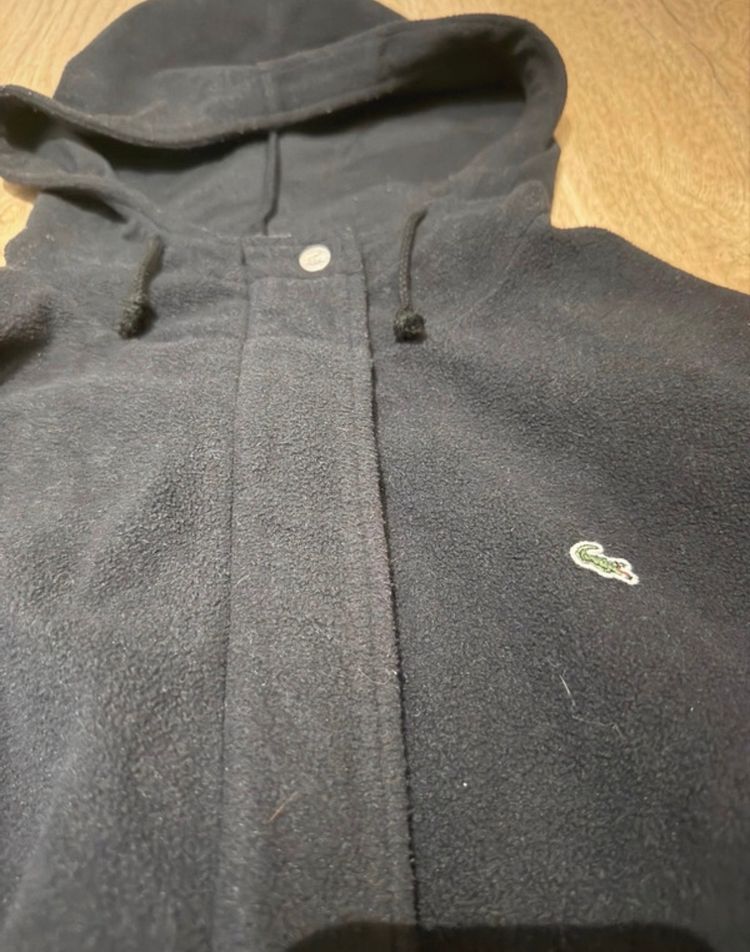 Lacoste Black Fleece Zip-Up Hoodie imagen 7