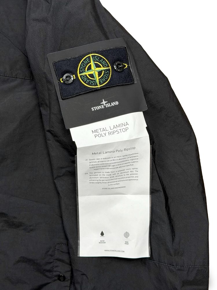 Immagine di Stone Island Black Metal Lamina Poly Ripstop 10