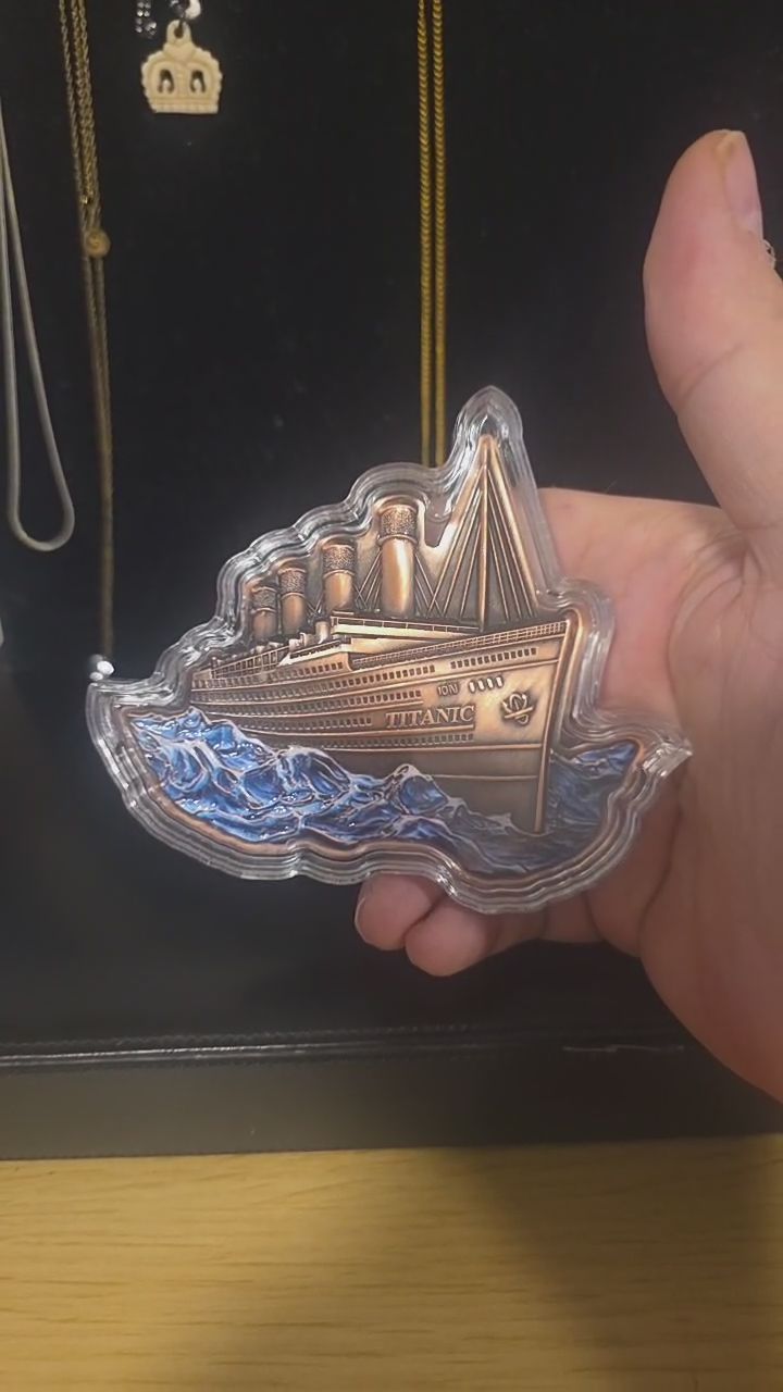 Titanic 5 Ounce .999 Copper Medal image 1