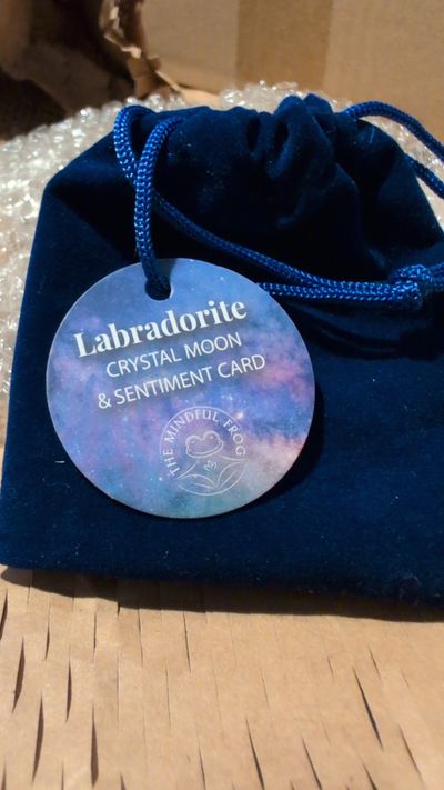Labradorite Crystal Moon