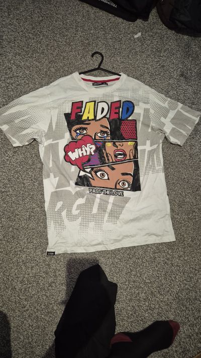 MENS XL Contender White Graphic T-Shirt