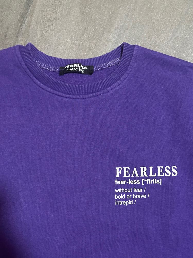 Purple Sweatshirt With Text Print 2
