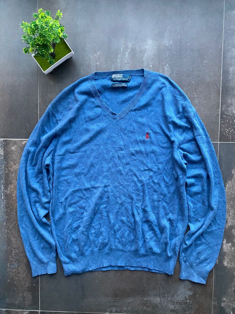 Polo Polo Ralph Lauren Blue V-Neck Sweater product image