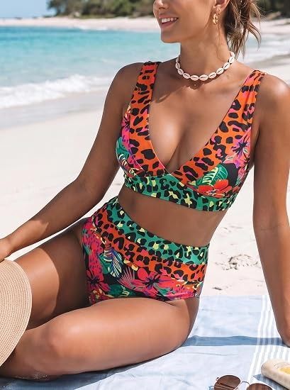 Immagine di Floral And Leopard Print Bikini Set 2