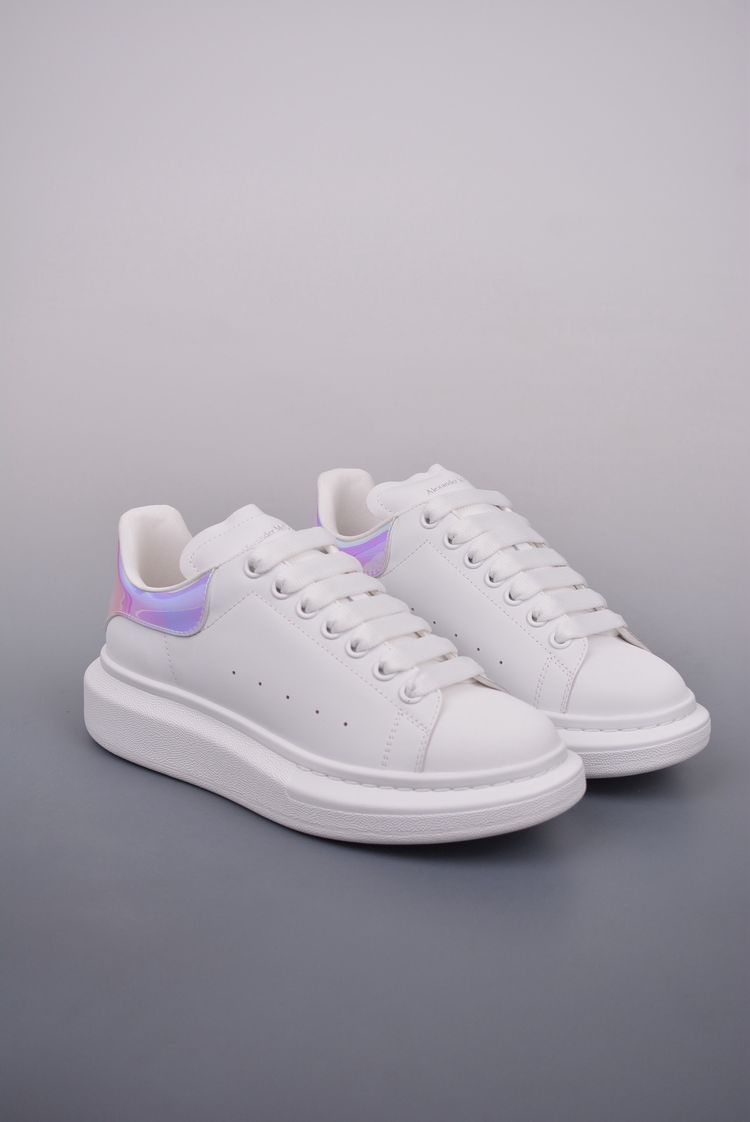 McQ Alexander McQueen Alexander Mcqueen White Sneakers With Iridescent Heel Detail product image