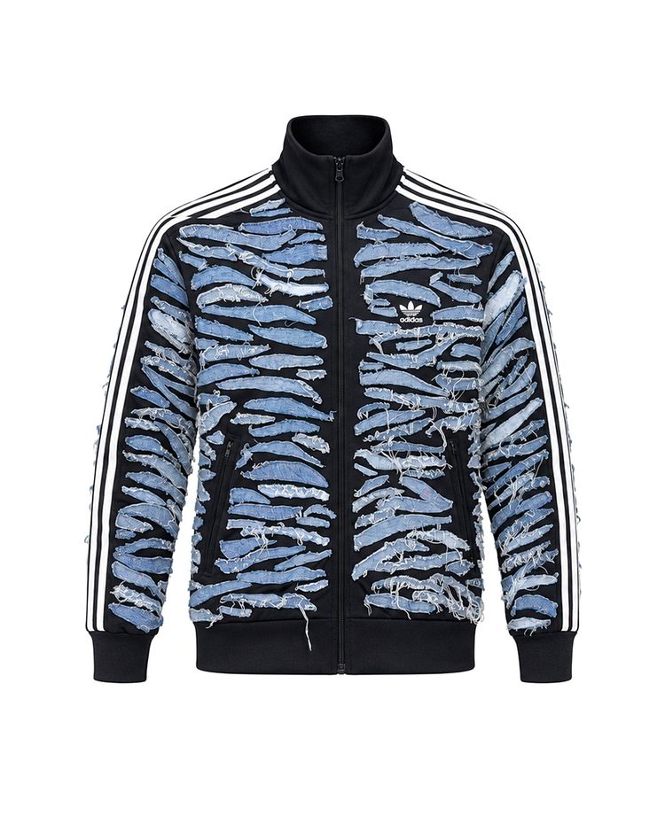 Upcycled Firebird Zebra Denim A-Jacket