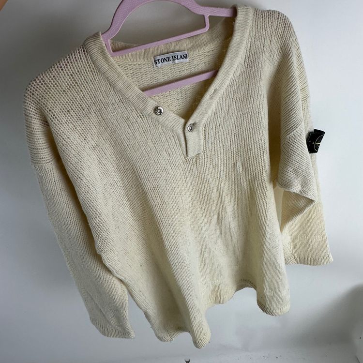 Immagine di Stone Island Cream Knit Sweater 5