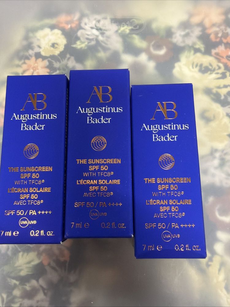 Augustinus Bader 'The Sunscreen’ SPF50 7ml X3 - Bnib RRP £80 image 1