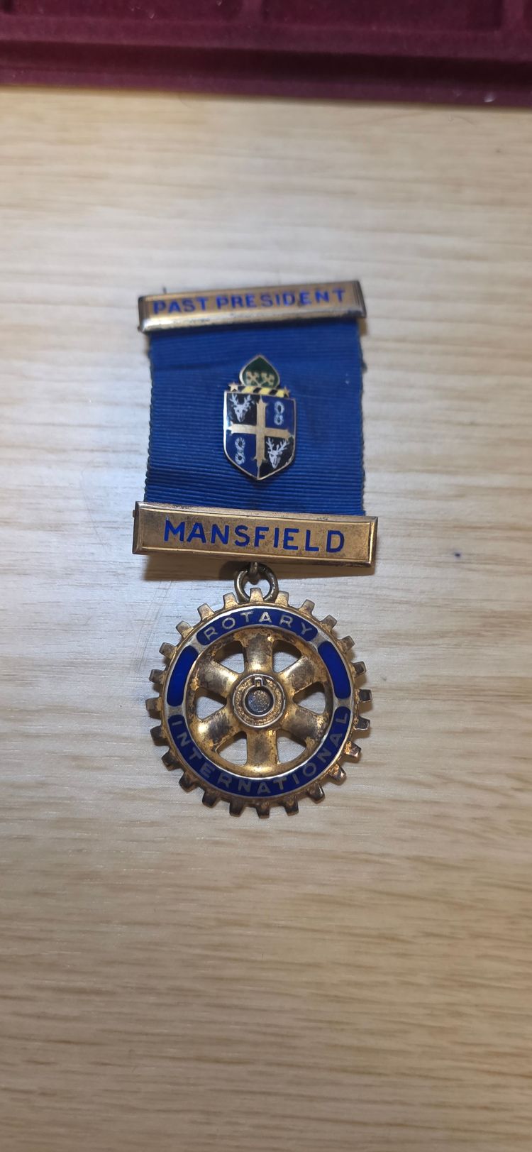 925 sterling silver fully hallmarked Rotary International Past President Medal imagen 2