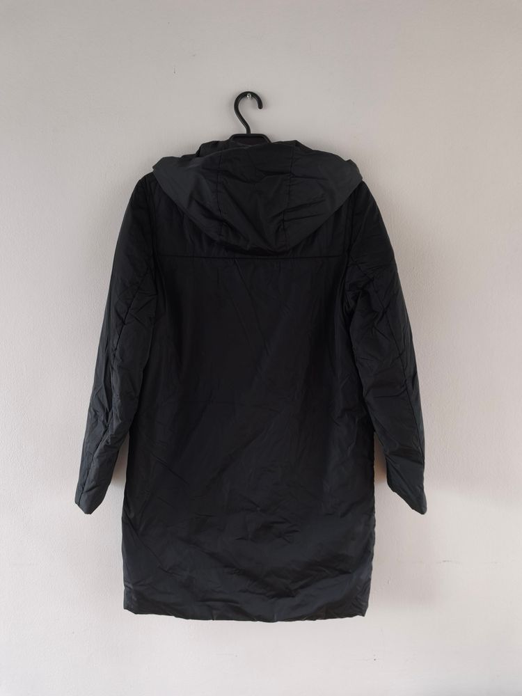 Prada Black Hooded Coat image 2