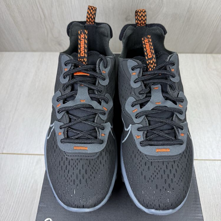 Immagine di Nike React Vision Size UK 5.5 Black Grey Safety Orange Trainers HJ8997-001 3