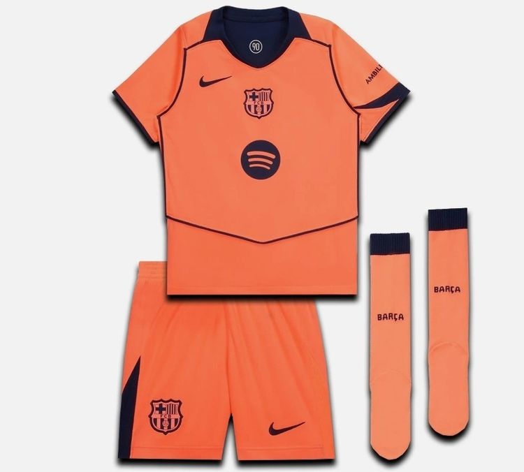 25/26 T90 Nike Fc Barcelona Kids Football Kit imagen 2