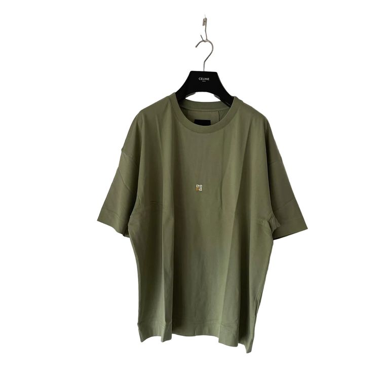 Givenchy Green Embroidered 4G Logo Oversized T-Shirt