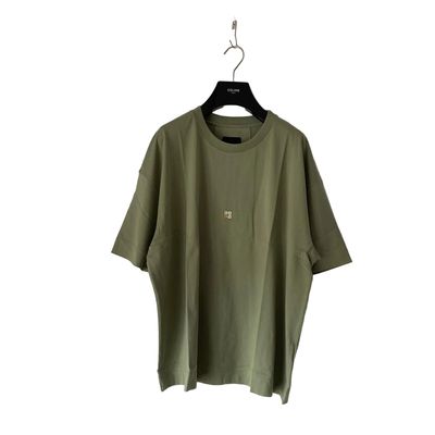 Givenchy Green Embroidered 4G Logo Oversized T-Shirt