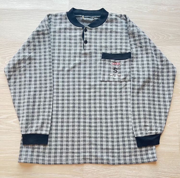 Long Sleeve Checkered Shirt With Pocket