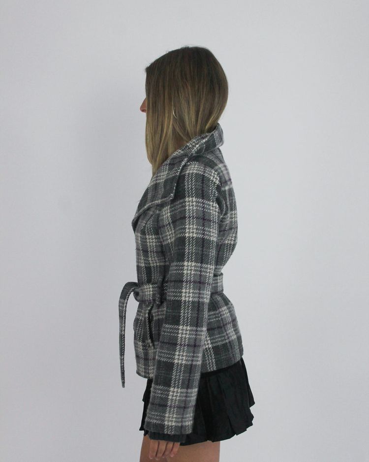 gossip girl drop | medium grey plaid jacket 6