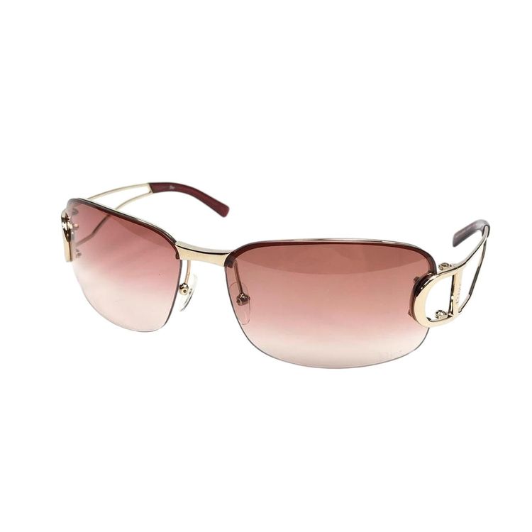 Dior Christian Dior Gold Rose Red Tinted Sunglasses 3YGKW product image