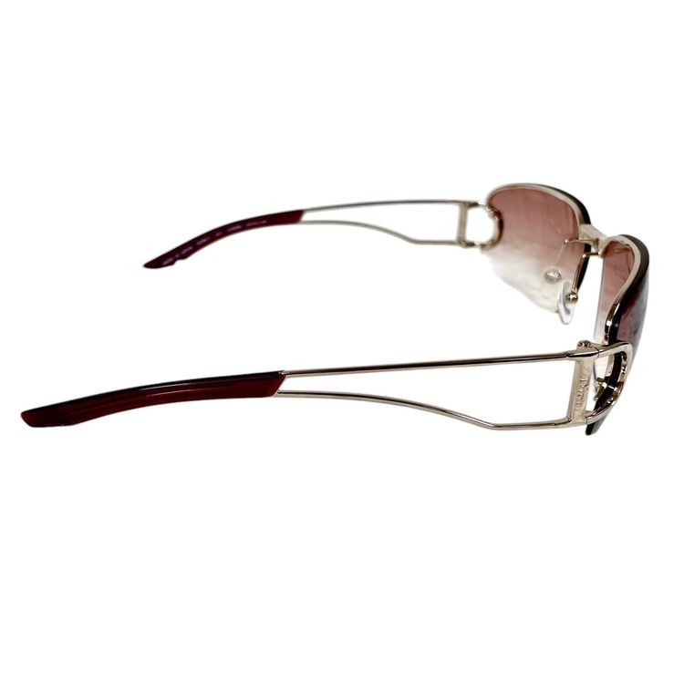 Christian Dior Gold Rose Red Tinted Sunglasses 3YGKW 4