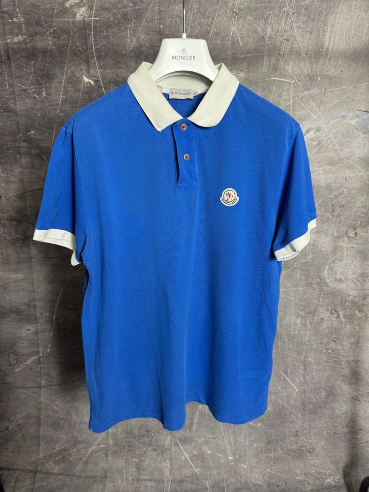 ReaderSells Moncler Polo Shirt Blue/White Medium product image