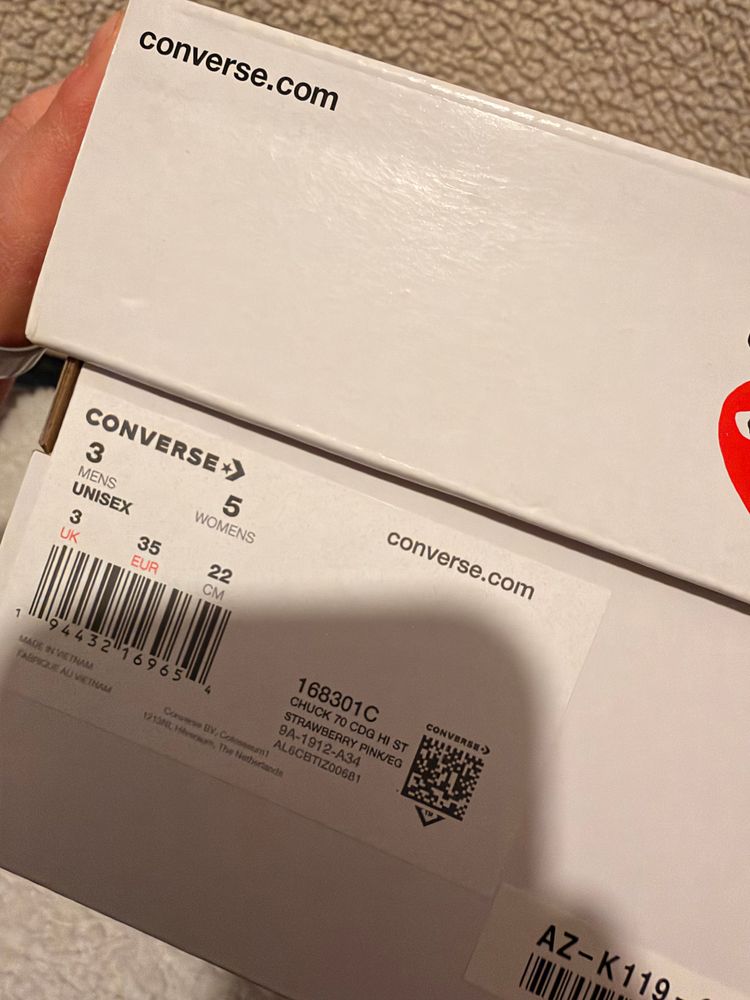 Converse Play Comme Des Garçons High-Top Sneakers imagen 7