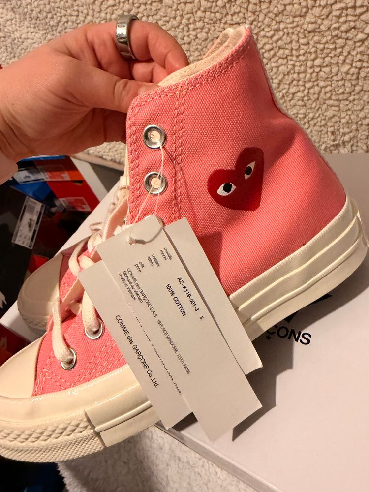 Converse Play Comme Des Garçons High-Top Sneakers imagen 4