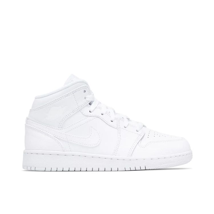 Nike AIR JORDAN 1 MID TRIPLE WHITE product image