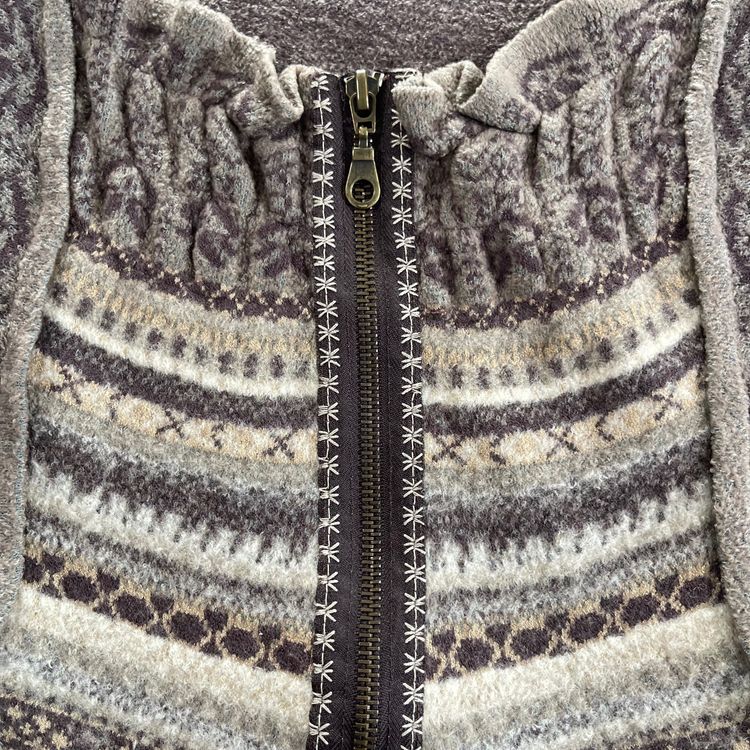 Knitted Zip-Up Cardigan Sweater 4