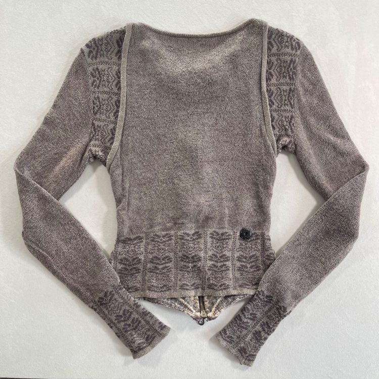 Knitted Zip-Up Cardigan Sweater 3