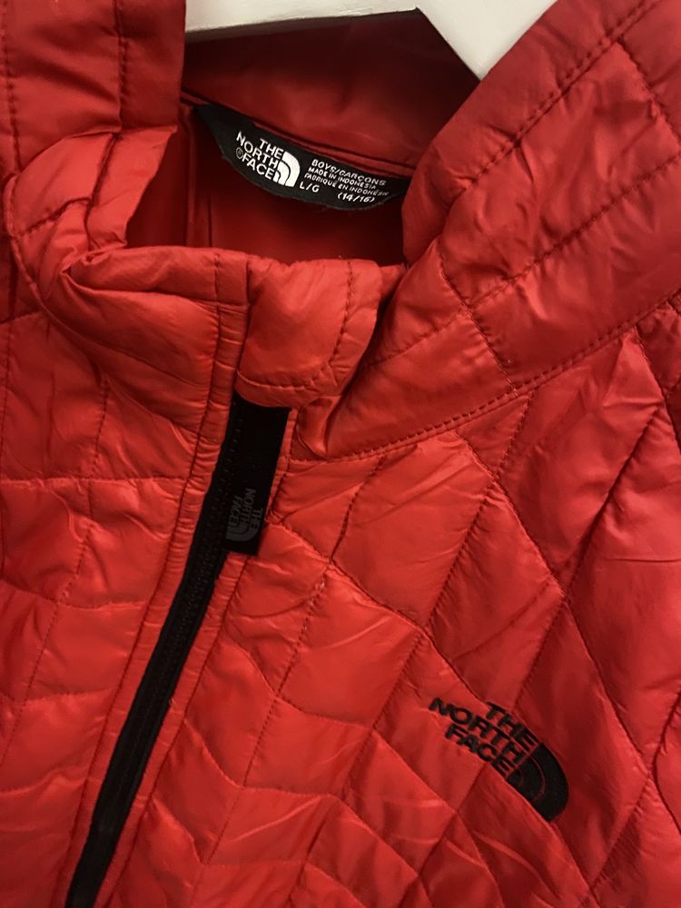 Red Quilted The North Face Coat Boys