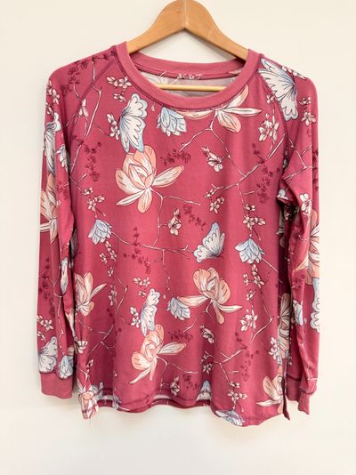 Peacocks Floral Long Sleeve Top