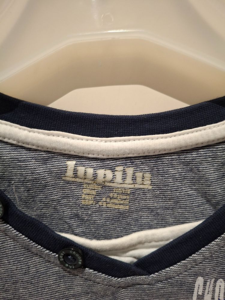 Lupilu Grey Short Sleeve T-Shirt With Pocket 3
