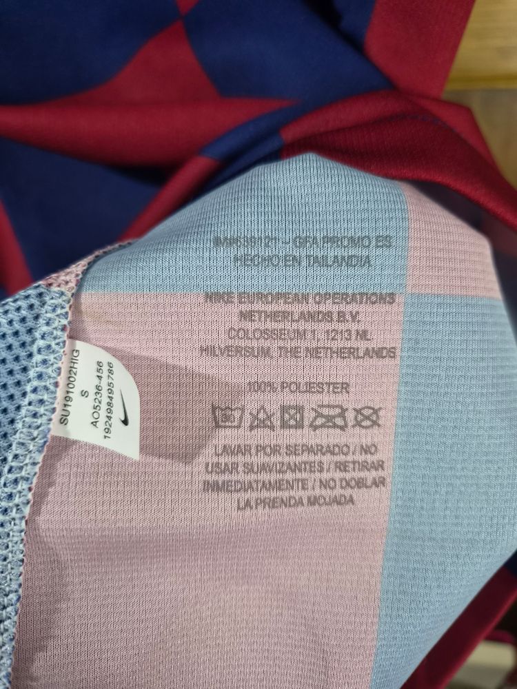 Nike Fc Barcelona Checkered Soccer Jersey image 2