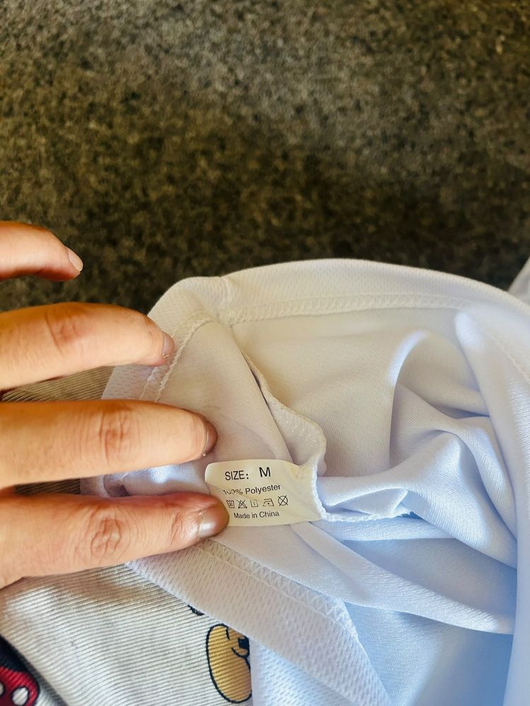 White Polyester T-Shirt image 2