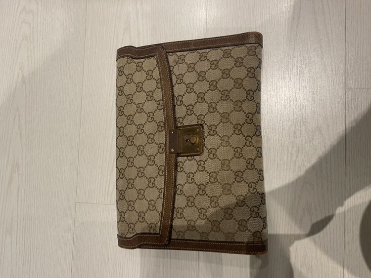 Gucci Monogram Clutch Bag