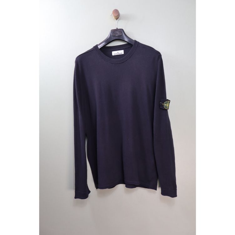 Stone Island Navy Knit Jumper image 1